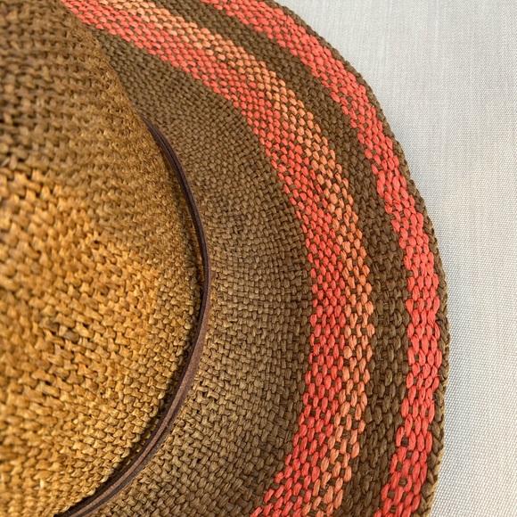 Sun n Sand Hat Brimmed Sun Brown and Orange - Picture 3 of 7